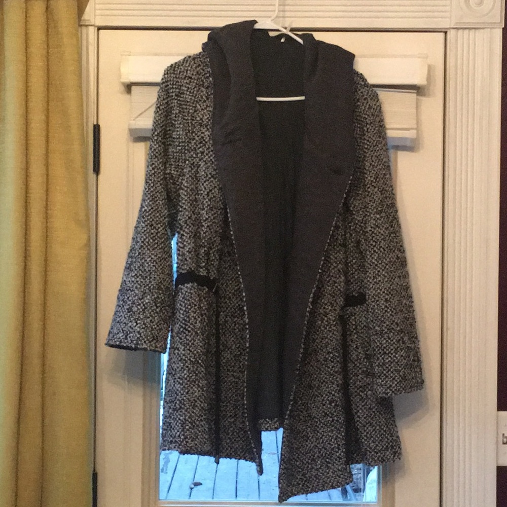 Free People wool hooded jacket